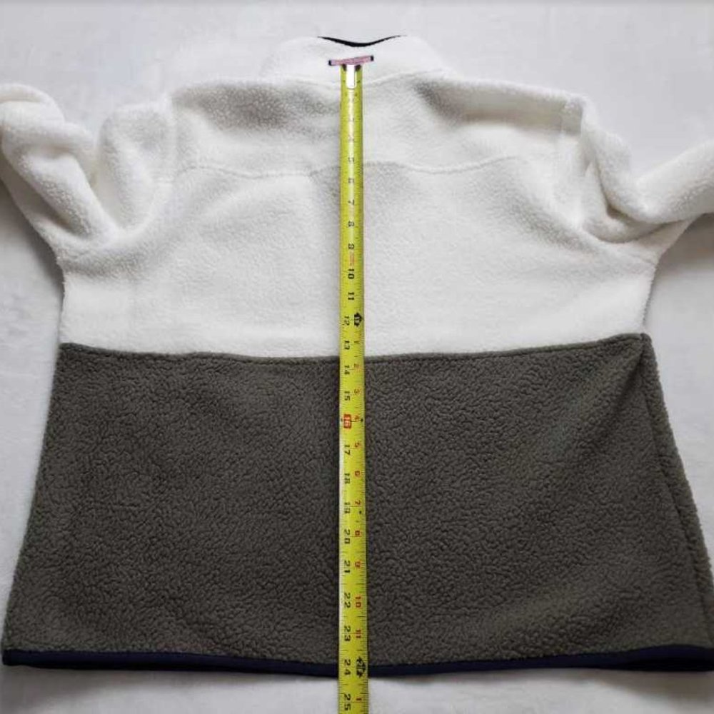 Womens  L  XL Vineyard Vines sherpa color-blocked SuperShep shep shirt sweater - Picture 10 of 10